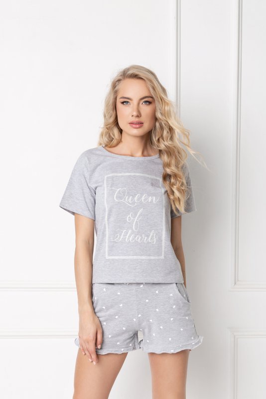 Aruelle Hearty Short Grey piżama damska