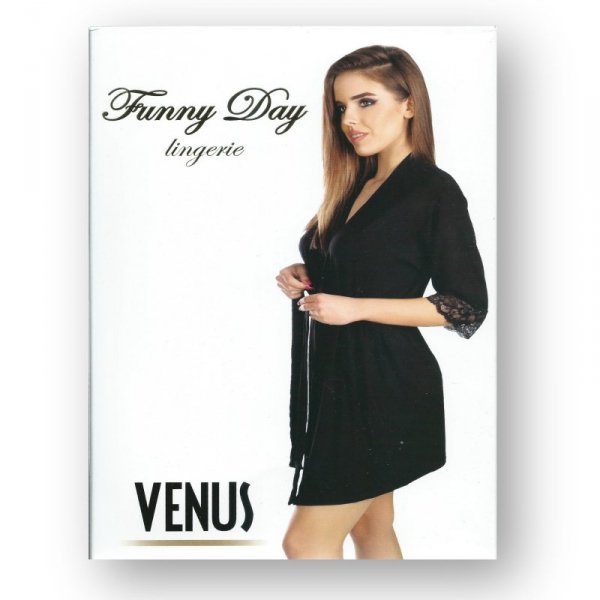 Funny Day Venus czerwony szlafrok damski