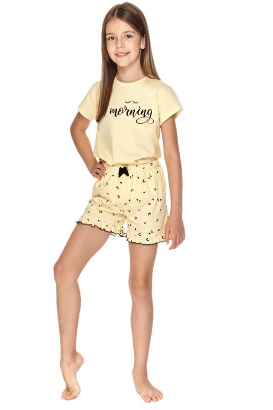 Taro Misza 2706 żółta piżama dziewczęca 