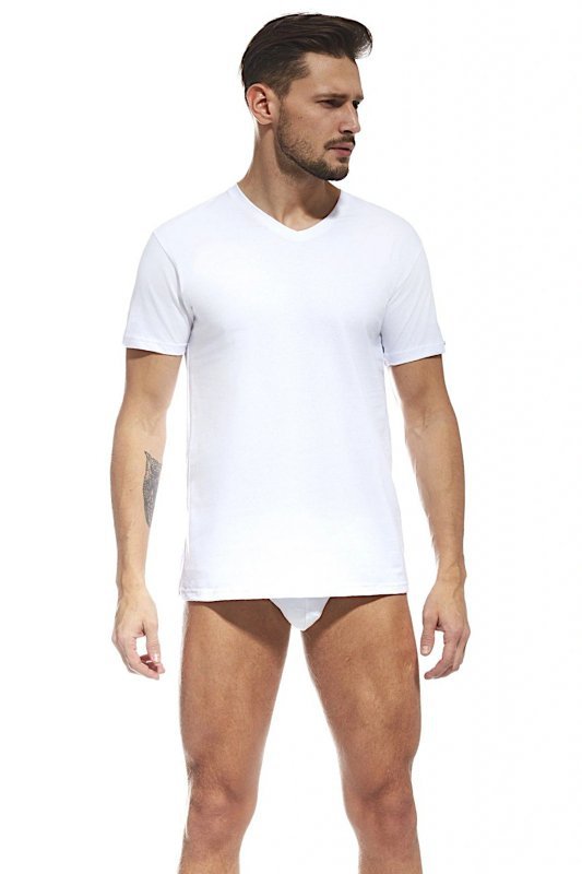 Cornette Authentic 201 new biała koszulka męska