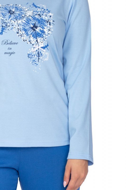 Regina 647 niebieska plus piżama damska