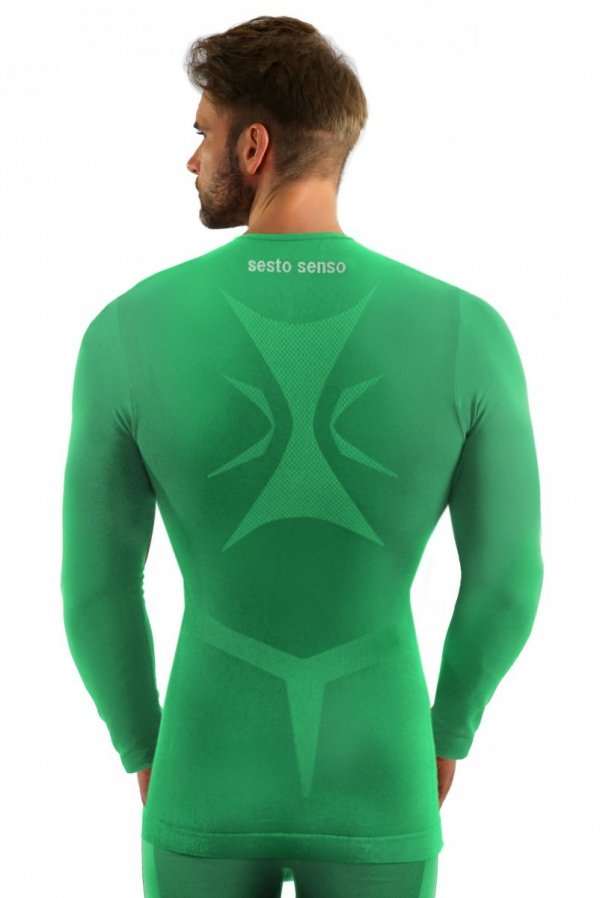 Sesto Senso Thermo Active CL40 zielona Koszulka męska