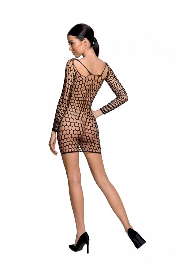 BS093 Bodystocking Czarny 