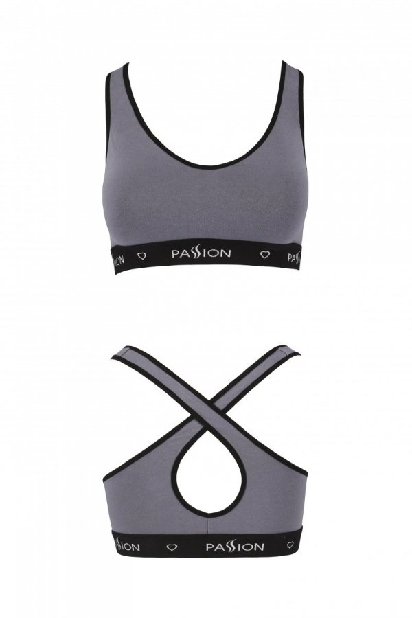 PS013 TOP dark grey bawełniany