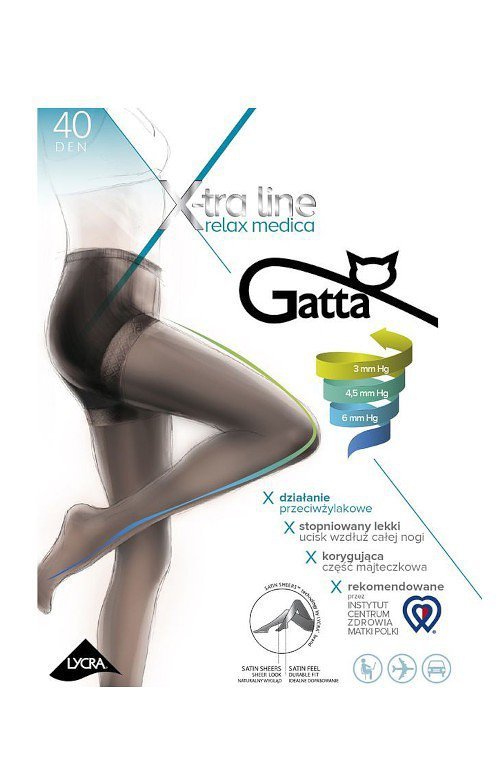 Gatta Body Relax Medica 40 den 5-XL rajstopy