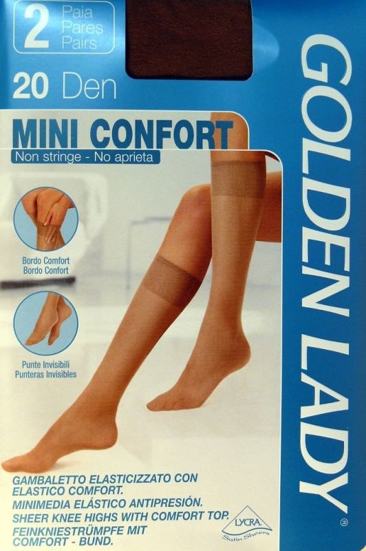 Golden Lady Mini Confort 20 den A`2 2-pack podkolanówki