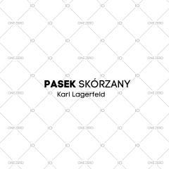 pasek skórzany Karl Lagerfeld