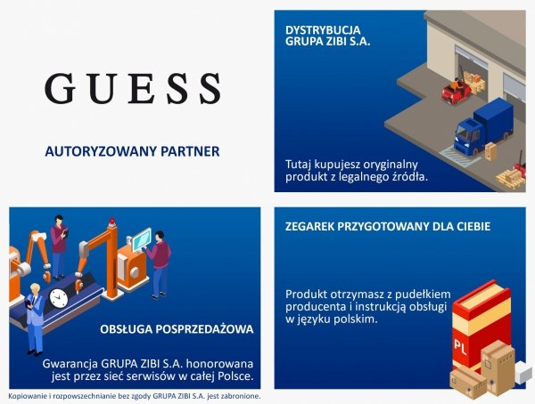 Autoryzowany Partner Guess • ONE ZERO • Modne zegarki i biżuteria