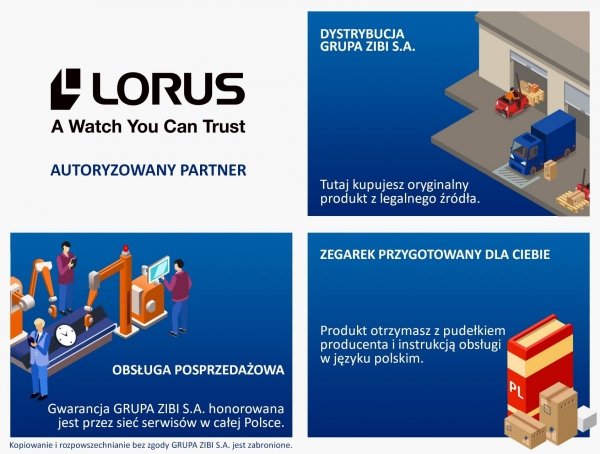 Zegarki Lorus • ONE ZERO • Modne zegarki i biżuteria • Autoryzowany Partner