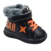 APAWWA FD112 NAVY/ORANGE Trzewiki ocieplane niechodki na rzepy