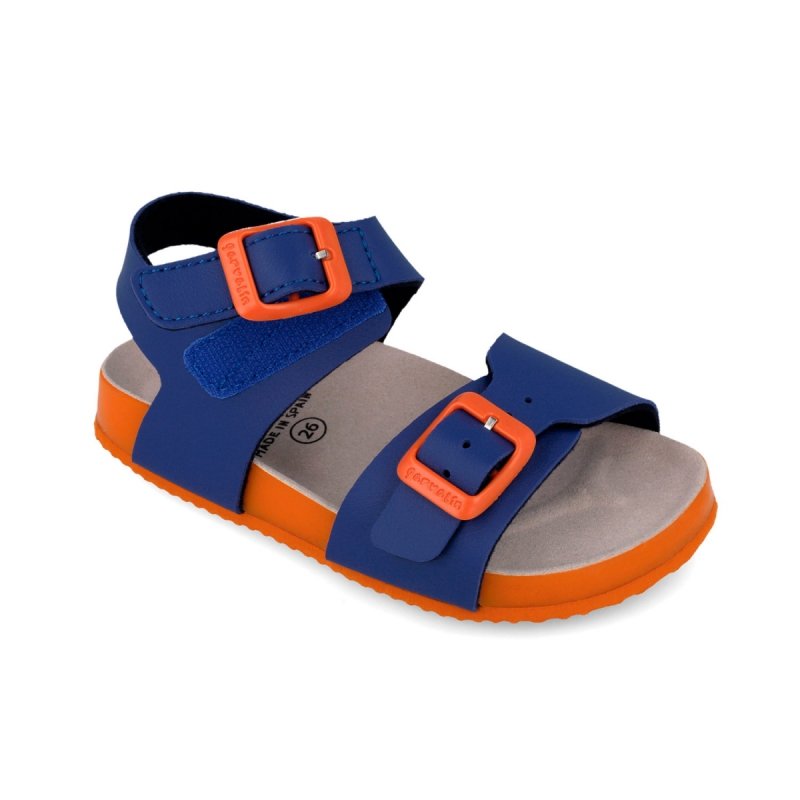 Sandałki GARVALIN 262472-A089 granatowe na rzepy