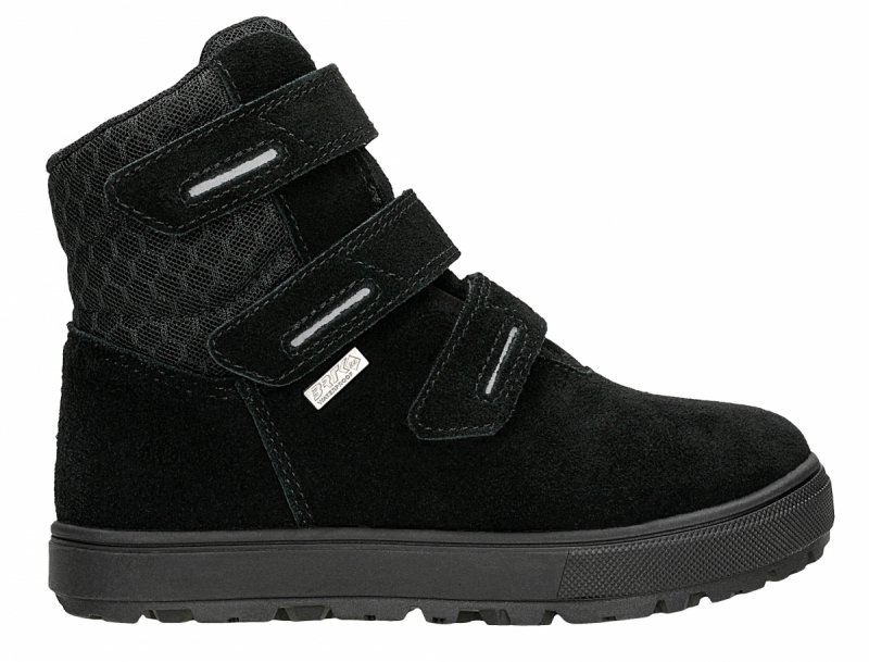 BARTEK 8630881 trzewiki zimowe czarne chłopięce na rzepy 