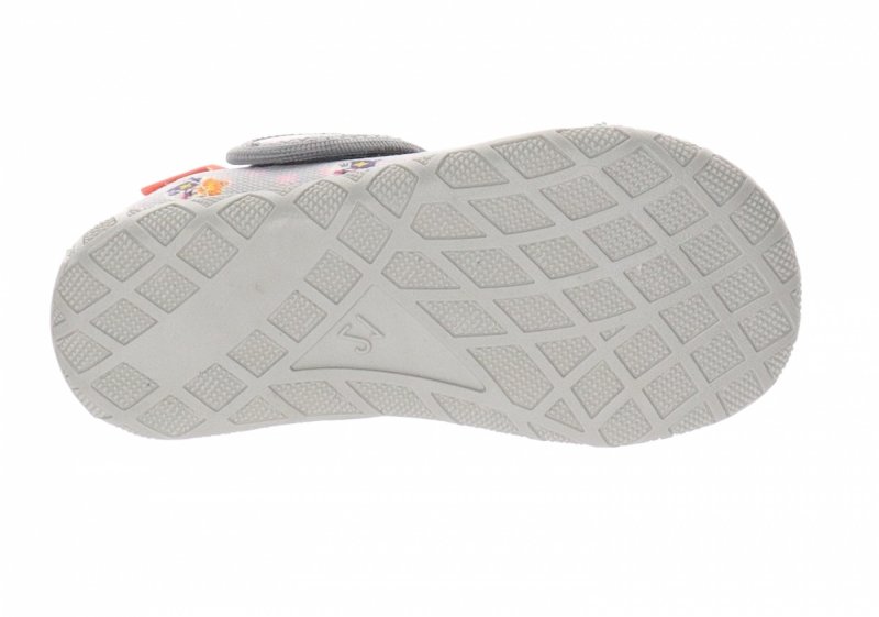 MILAMI 111 BR-17 GREY kapcie dziewczęce szare na rzep