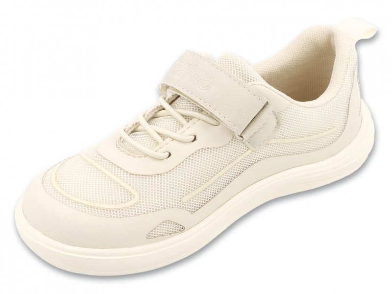 Befado MOOVIE BAREFOOT 004Y005 beige buty dziewczęce na rzep