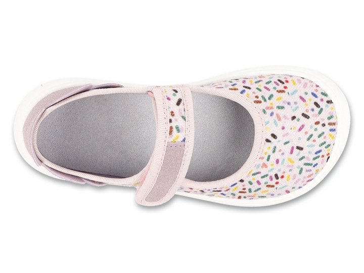 Befado BAREFOOT 143X001 balerinki kapcie na rzep