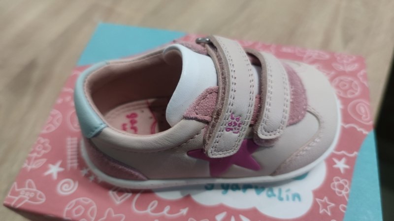 GARVALIN 262320-D779 COTTON kapcie barefoot na rzepy