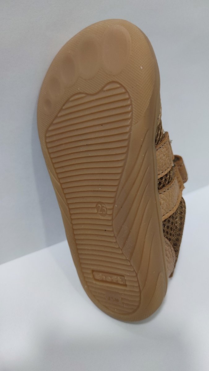 MAZUREK półbuty Barefoot AIRYWALK CAMEL na rzepy