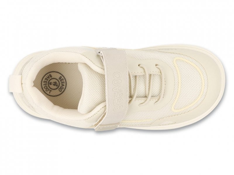 Befado MOOVIE BAREFOOT 004Y005 beige buty dziewczęce na rzep