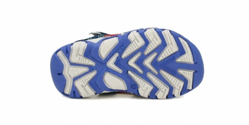 Sandałki Bartek 118240-24 BLUE na rzepy rzepy