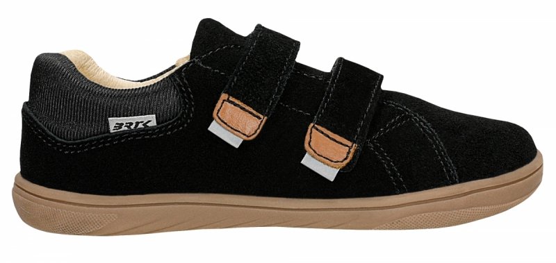 Półbuty BARTEK BAREFOOT 8600361 czarny na rzepy