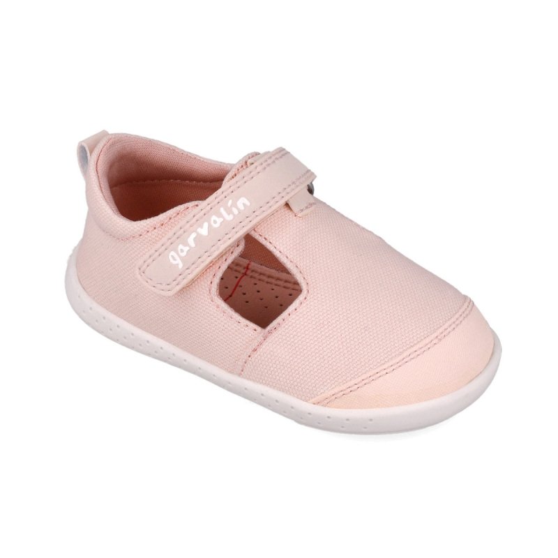 GARVALIN 252340-D032 ROSA kapcie barefoot na rzep