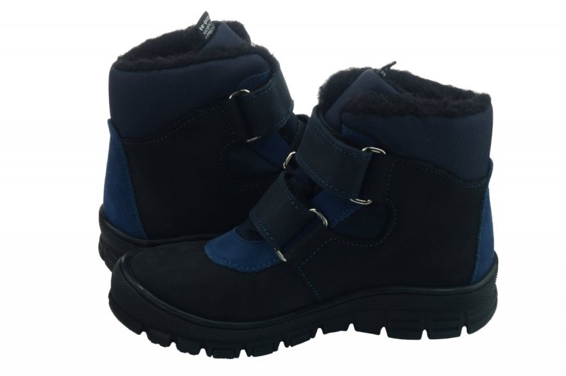MAZUREK 1360 buty zimowe TE-POR czarny niebieski