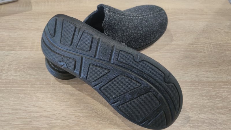 Inblu VE-10 SZARE filcowe kapcie domowe męskie 