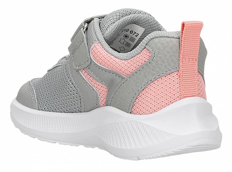 BARTEK 8300410 RÓŻ/POPIEL buty sportowe na rzep