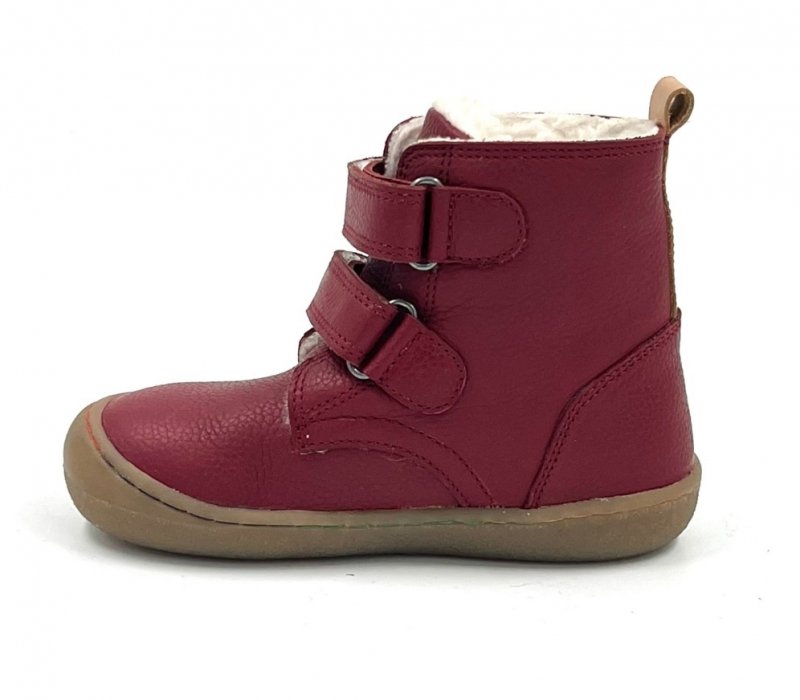 Minimus MKB5001DR Robin 2 - bordowe, zimowe botki barefoot