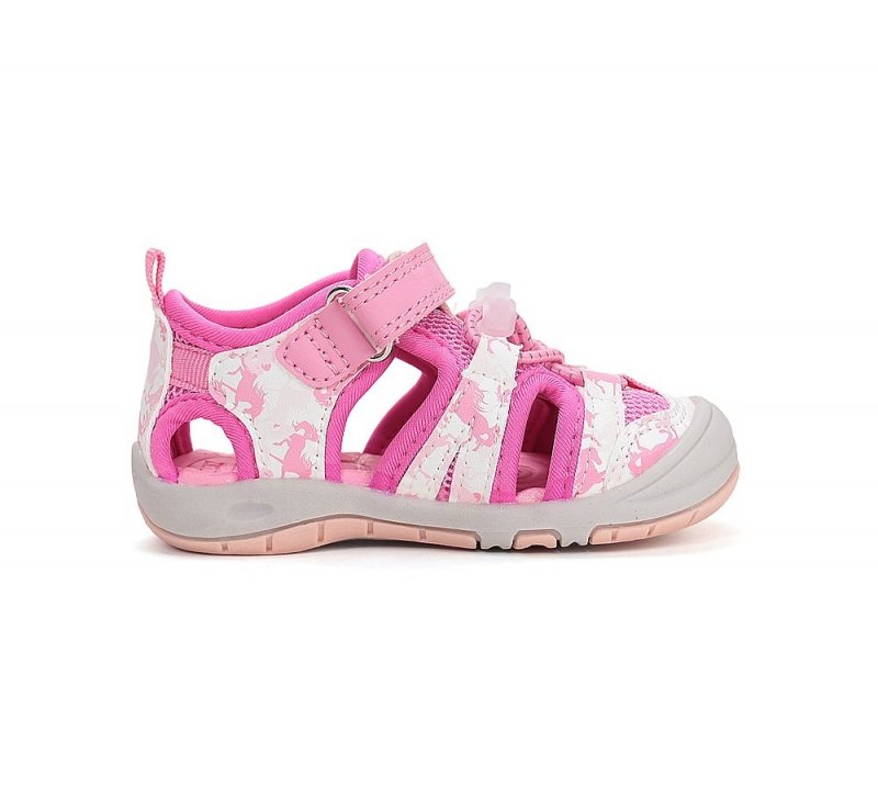 Sandałki sportowe D.D.STEP G065-61146DM HOT PINK na rzep