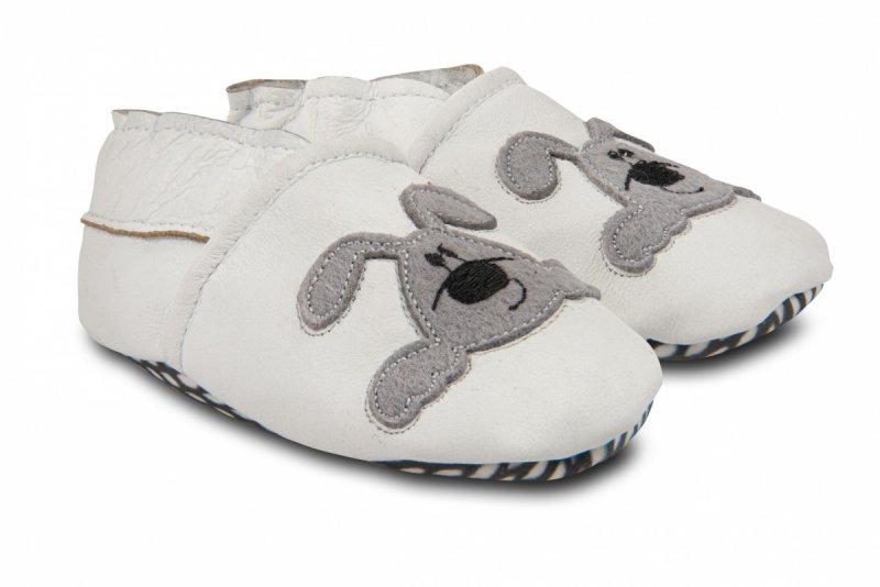Kapcie BAREFOOT 3F Niunia dziecięce białe