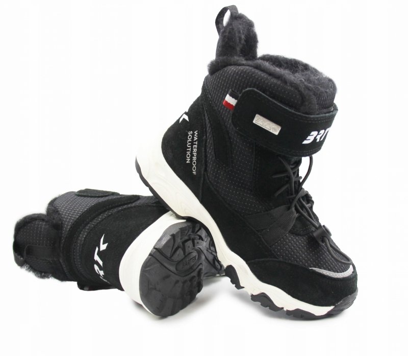 Trzewiki chłopięce BARTEK 8630781 czarne na rzep