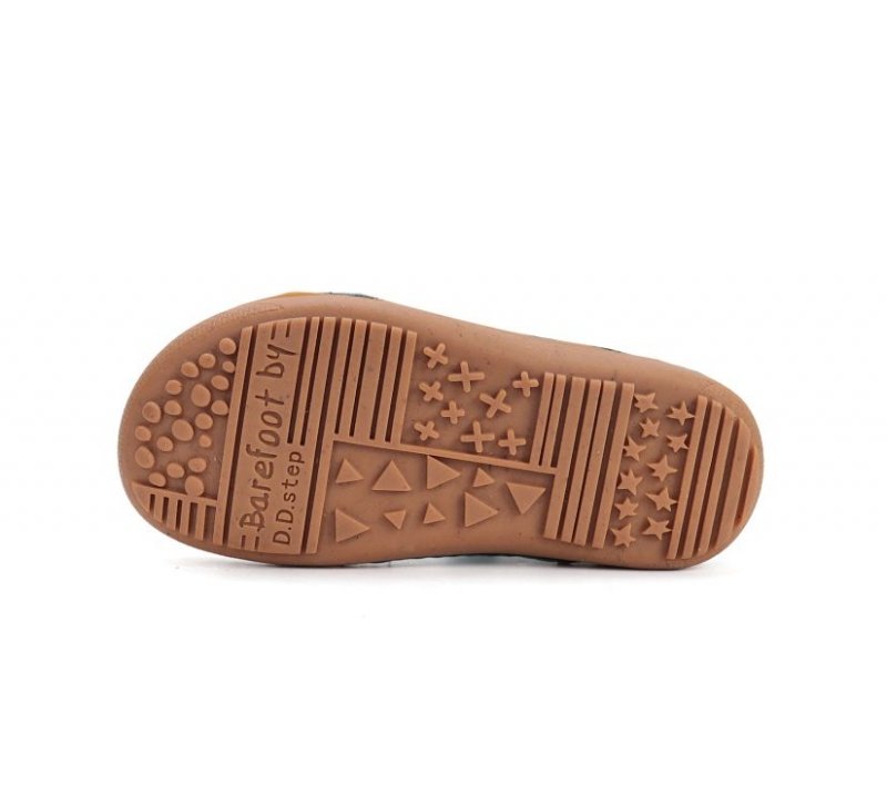 BAREFOOT D.D.STEP H063-61804M ROYAL BLUE półsandał dla chłopca na rzepy
