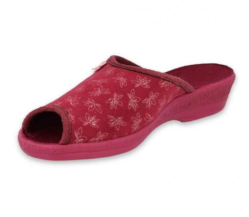 Befado 581D197 ANIA kapcie damskie bordo