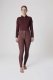 Bryczesy damskie z wysokim stanem ANDREA - Horze - Burgundy Red Mahogany