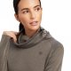 Bluzka damska z golfem CANNY TOP - Ariat - banyan bark