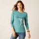 Bluzka damska SILHOUETTE T-shirt - Ariat - arctic