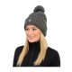 Czapka zimowa z pomponem NICKIE AW 22/23 - Spooks - grey