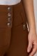 Bryczesy damskie z lejem silikonowym TARA - Horze - bison dark brown
