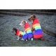 Derka dla psa Rain Coat - Spooks - rainbow 