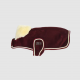 Derka polarowa dla psa Heavy - bordeaux - Kentucky