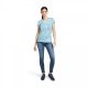 Koszulka damska SNAFFLE SS T-SHIRT - Ariat - milky blue heather