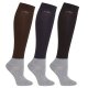 Podkolanówki jeździeckie 3-pak SHOW - Schockemohle - brown/navy/black