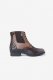Sztyblety ze skóry syntetycznej dwukolorowe Kilkenny - HORZE - dark brown/light brown