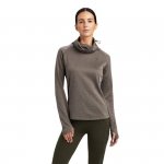 Bluzka damska z golfem CANNY TOP - Ariat - banyan bark