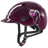 Kask jeździecki KIDOXX FLOWER - UVEX - burgundy