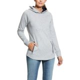 Bluza damska z kapturem 3D LOGO SS20 - ARIAT - heather grey