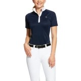 Koszulka konkursowa damska APTOS VENT SS20 - Ariat - navy