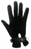 Rękawiczki letnie perforowane czarne- KENIG