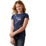 Koszulka młodzieżowa FROLIC - Ariat - navy eclipse